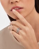 Bvlgari Serpenti Viper Ring White Gold For Women 357266 - Image 2