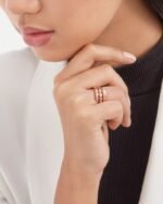 Bvlgari Serpenti Viper Ring Rose Gold For Women 357867 - Image 5