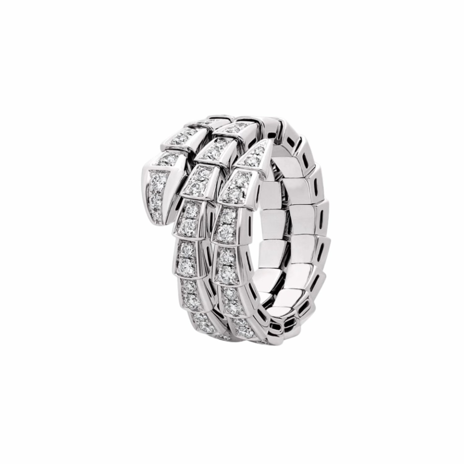 bvlgari-serpenti-viper-ring-6.jpg Bvlgari Serpenti Viper Ring White Gold For Women 357266 - Image 1
