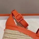 Hermes Doll 40 Espadrilles Orange For Women 1.6in/4cm - Image 5