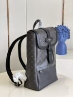Louis Vuitton Saumur Backpack Monogram Eclipse Canvas For Men, Men's Bags 42cm LV M45913 - Image 4