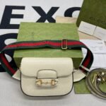 Gucci Horsebit 1955 Mini Bag White 658574 18YSG 9068 - Image 15