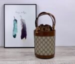 Gucci Horsebit 1955 Small Bucket Bag Brown 637115 92TPG 8563 - Image 5