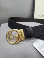 Gucci Belt With Interlocking G Buckle Black - Image 9