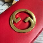 Gucci Blondie Medium Shoulder Bag 11in/ 28cm Red Gold Hardware For Women - Image 9
