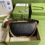 Gucci Horsebit 1955 Small Bag Black 677286 18YSX 1060 - Image 9