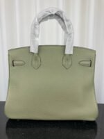 Hermes Birkin 30 Top Handle Bag 11.8in/ 30cm Green Moss Gold Hardware For Women - Image 4