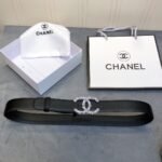Chanel Belt With Double C Buckle Black Women Belt - Image 4
