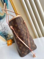 Louis Vuitton Neverfull MM Tote Bag 12.2in/ 31cm Brown Monogram Canvas Gold Hardware For Women M46987 - Image 4