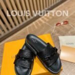 Louis Vuitton LV Sunset Flat Comfort Mule Black For Women LV