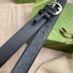 Gucci Signature  Belt Black , Gucci Belt 411924 CWC1N 1000 - Image 6