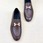Hermes Paris Loafers Brown For Men - Image 3
