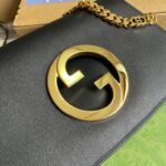 Gucci Blondie Medium Shoulder Bag 11in/ 28cm Black Gold Hardware For Women‎ 699268 UXX0G 1000 - Image 12