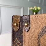 Louis Vuitton OnTheGo MM Tote Bag 13.8in/ 35cm Monogram Reverse Canvas Gold Hardware For Women M45321 - Image 3