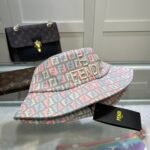 Fendi Denim Bucket Hat Multicolor Fendi Hat - Image 2