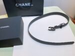 Chanel Belt With Double C Buckle Black Black-Toned Metal Women Belt - Image 5