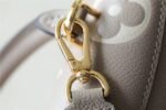 [True-to-ORIGINAL] Louis Vuitton Madeleine BB Monogram Empreinte Dove Gray/ Creme Beige Bags For Women 9.4in/24cm - Image 5