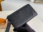 Louis Vuitton Zippy Dragonne Wallet Taiga Black For Men, Men's Wallet 19cm LV M69409 - Image 4