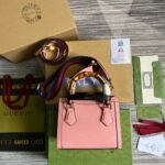 [True-to-ORIGINAL] Gucci Diana Mini Tote Bag Pink For Women, Women's Bags 7.9in/20cm GG ‎702732 U3ZDT 5479 - Image 5