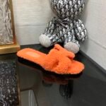 Hermes Oran Sandal Orange For Women H212178Z H5355 - Image 9