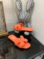 Hermes Oran Sandal Orange For Women H212178Z H5355 - Image 8