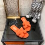Hermes Oran Sandal Orange For Women H212178Z H5355