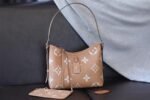 Louis Vuitton CarryAll PM Shoulder Bag 11.6in/ 29.5cm Brown Gold Hardware For Women - Image 2