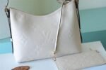 Louis Vuitton CarryAll PM Shoulder Bag 11.6in/ 29.5cm White Gold Hardware For Women - Image 3