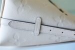 Louis Vuitton CarryAll PM Shoulder Bag 11.6in/ 29.5cm White Gold Hardware For Women - Image 5