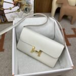 Hermes Constance Long Togo Wallet White, Gold Toned Hardware Bag For Women, Women's Handbags, Shoulder Bags 8.1in/21cm - Image 3