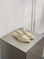 Loro Piana Babouche Charms Walk Loafers Linen For Women - FAI1543 D746 - Image 4