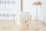[True-to-ORIGINAL] Chanel Mini Heart Bag White For Women 7in/18cm AS3191 B07958 10601 - Image 6