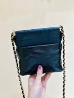 Chanel CC Small Bucket Bag Black - Image 8
