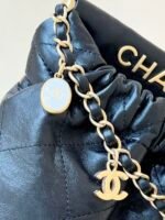 Chanel CC Small Bucket Bag Black - Image 6