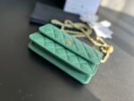 Chanel CC Wallet On Chain Bag Green - Image 3