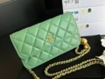 Chanel CC Wallet On Chain Bag Green - Image 7