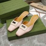 Gucci Slipper Sandals Pink For Women GG