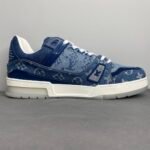 Trainer Sneaker Blue Denim For Men - Image 3