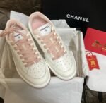 Chanel Sneakers White/Pink For Women, Women's Shoes 0.4in/1cm G39225 - Image 3