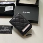 Chanel Zipped Coin Purse Black Bag For Women 10.9cm/4.3in - Image 5
