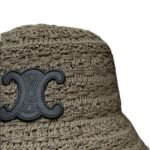 Celine Bucket Hat In Raffia Taupe For Women 57cm/22.4in - Image 2