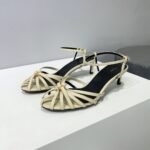 Celine Triomphe Sandal White For Women - Image 4