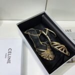 Celine Triomphe Sandal Gold Tone For Women - Image 4