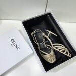 Celine Triomphe Sandal White For Women - Image 5