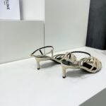 Celine Triomphe Sandal White For Women - Image 8