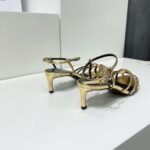 Celine Triomphe Sandal Gold Tone For Women - Image 5