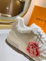 Louis Vuitton Trainer Sneaker White Virgil Abloh For Men LV - Image 4