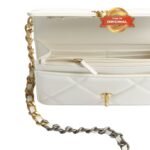 [True-to-ORIGINAL] Chanel 19 Wallet On Chain White For Women 19cm/7.5in AP3267 B04852 10601 - Image 4
