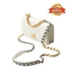 [True-to-ORIGINAL] Chanel 19 Wallet On Chain White For Women 19cm/7.5in AP3267 B04852 10601 - Image 2
