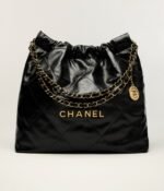 [True-to-ORIGINAL] Chanel 22 Shoulder Bag 16.4in/ 42cm Black Gold Hardware For Women AS3261 B08037 94305 - Image 2
